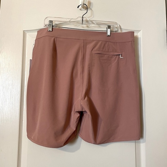 Outerknown Board Shorts All Time Scallop Dusty Pink Size 36 Swim Outdoors Surfer - Picture 2 of 7